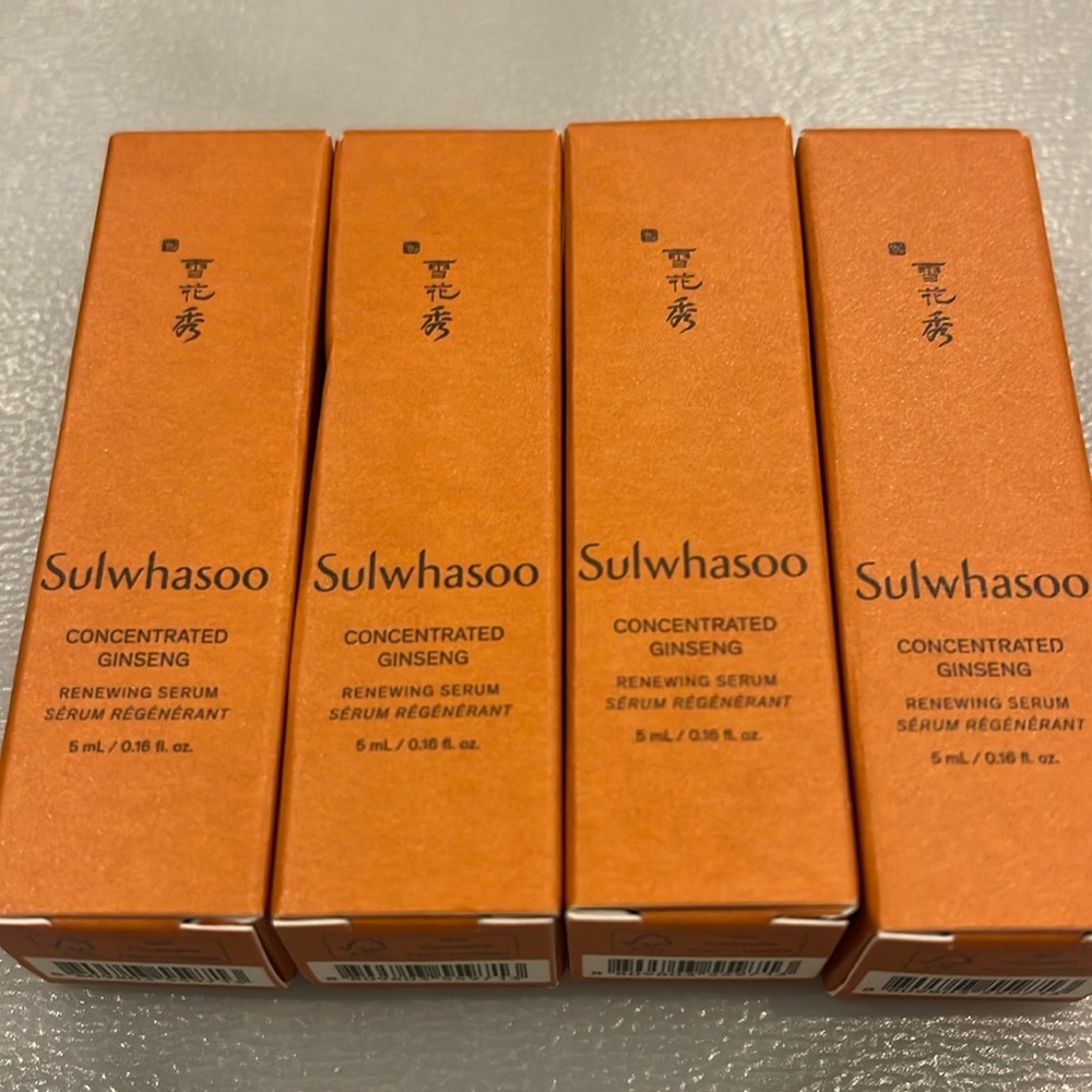 Sulwhasoo concentrated ginseng renewing serum. 5ml x4